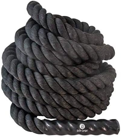 Body Sport  Battle Rope, 50 ft. Long, 1.5 in. Diameter - Strong, Poly-Twine