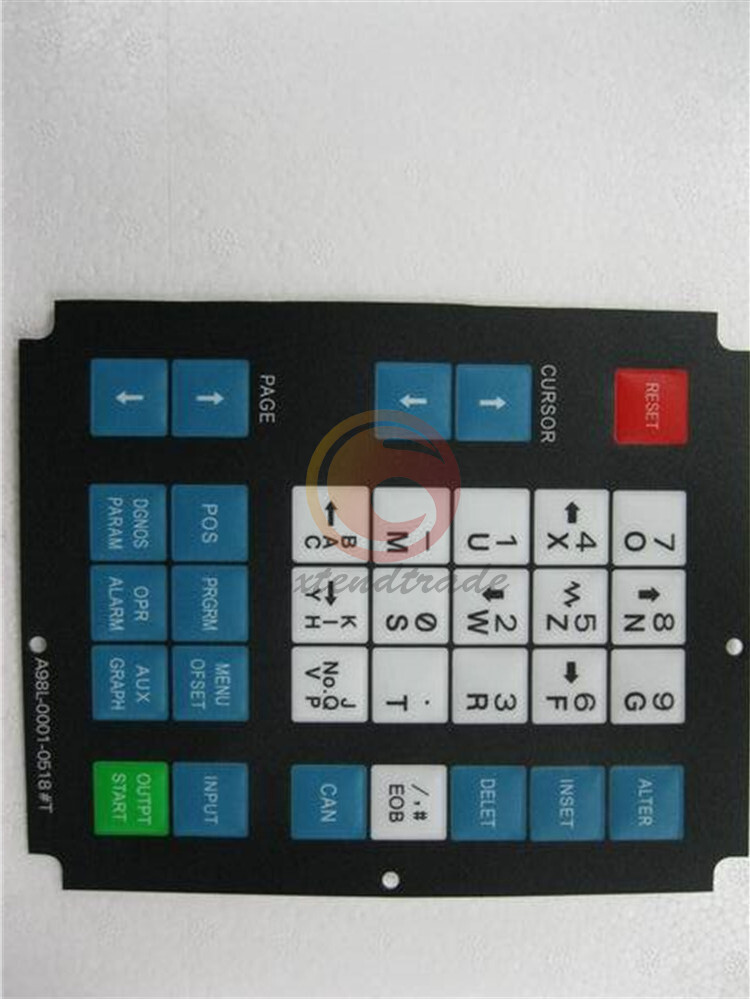 1X Membrane Keysheet Keypad Keyboard For Fanuc A98L-0001-0518#T