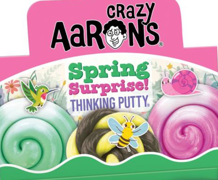 Aaron's Crazy Thinking Putty, Humming Bird, Buzzing bee, Sneaking Snail