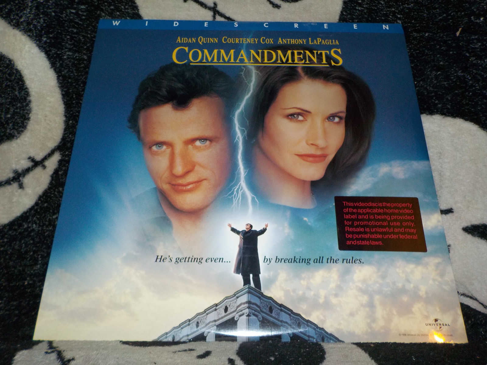 Commandments NEW SEALED Widescreen Laserdisc LD Aidan Quinn Free Ship $50 Orders