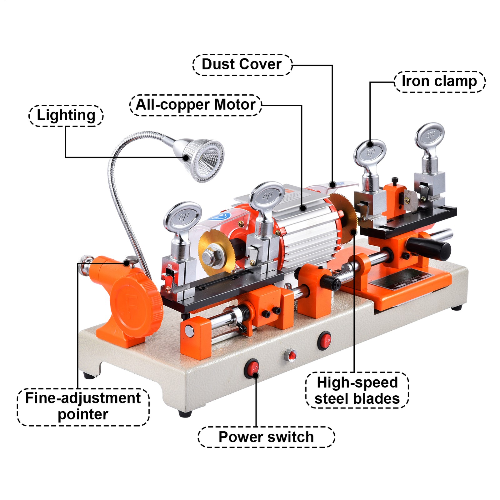 Two-sided Multifunctional Machine Cutting Machine Cutter Drill Machine New--