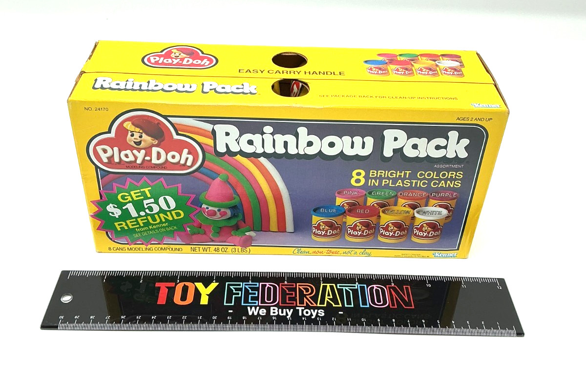 Vtg 1988 Kenner PLAY-DOH Rainbow 8-Pack -Sealed-