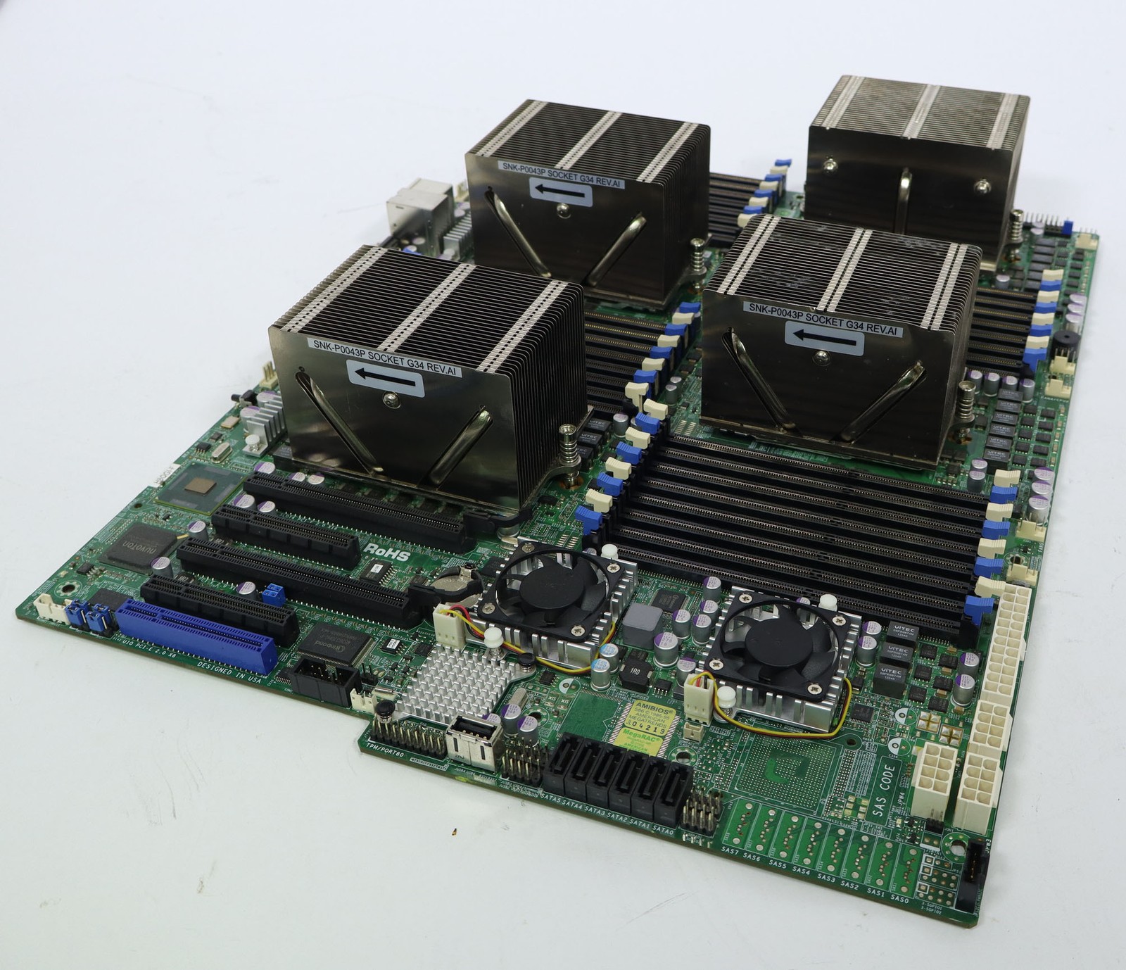 SuperMicro Quad AMD Opteron Motherboard with 4x Opteron 6376 H8QGI-F H8QG6