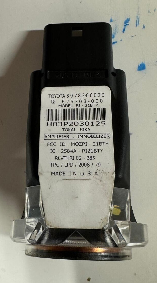 89783-06020 ✅ Toyota ✅ IMMOBILIZER TRANSCEIVER ANTI THEFT PATS ANTENNA ✅ OEM ✅