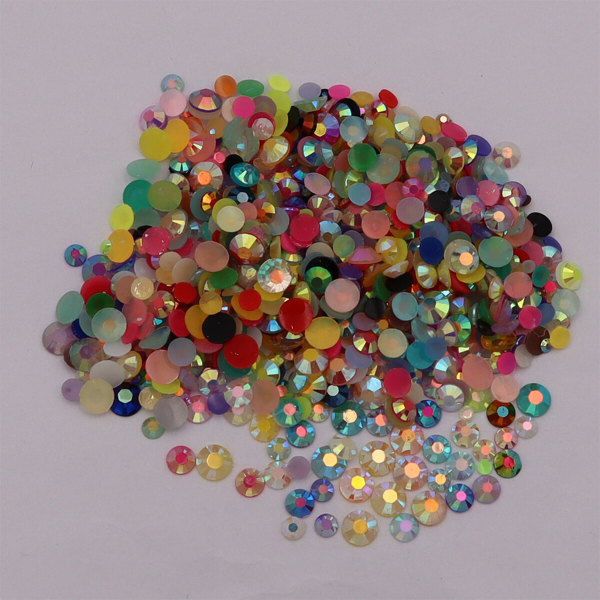 Resin Non Hot Fix Rhinestones Flat Back Gem Plastic Crystals Trimming For Crafts