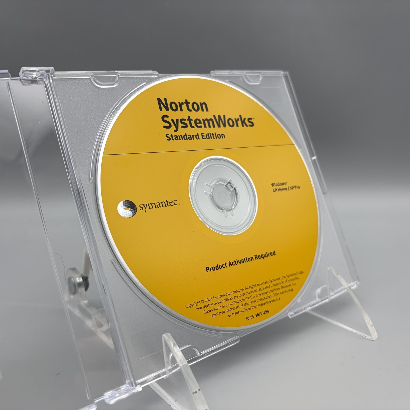 Vintage 2006 Norton SystemWorks Standard Edition Windows XP CD W/ Key