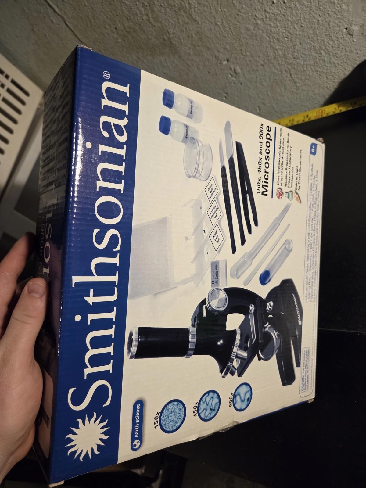 Smithsonian Microscope Kit - 150x 450x 900x Magnification | STEM Science Set NIB