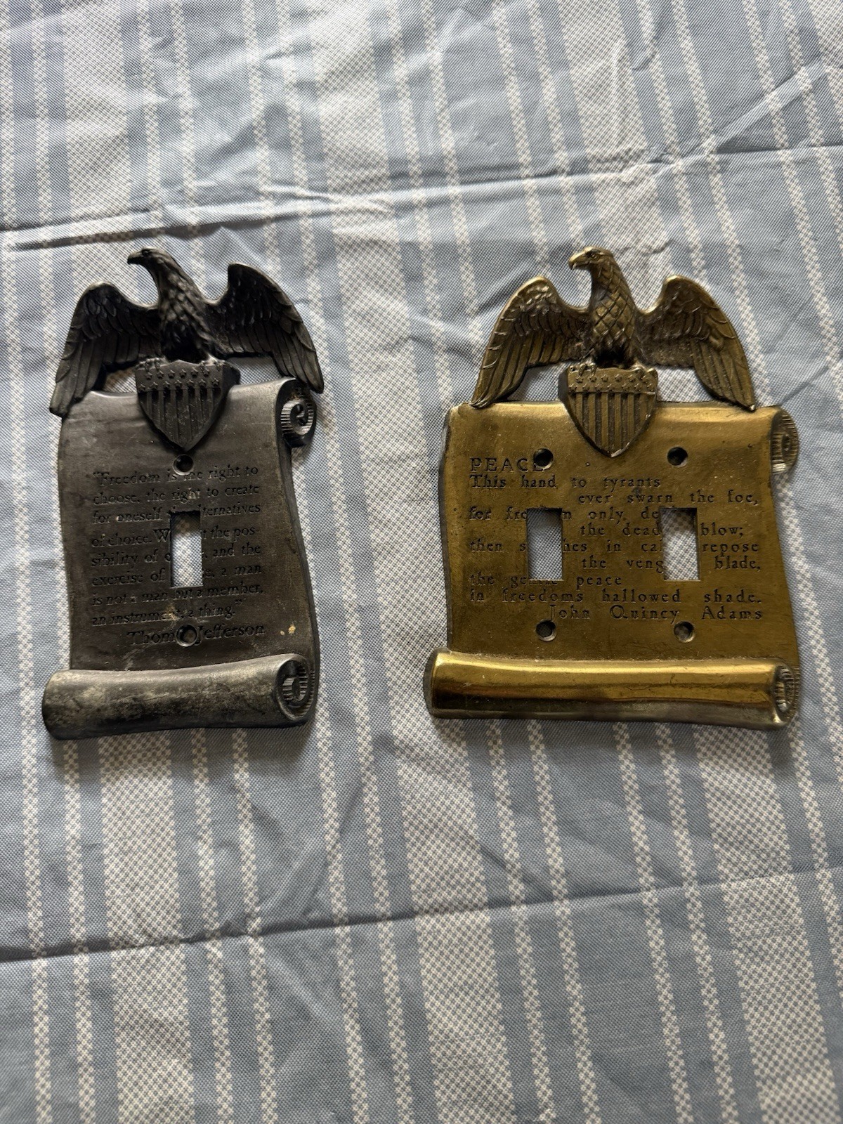 Vintage Eagle Light Switch Covers (2)