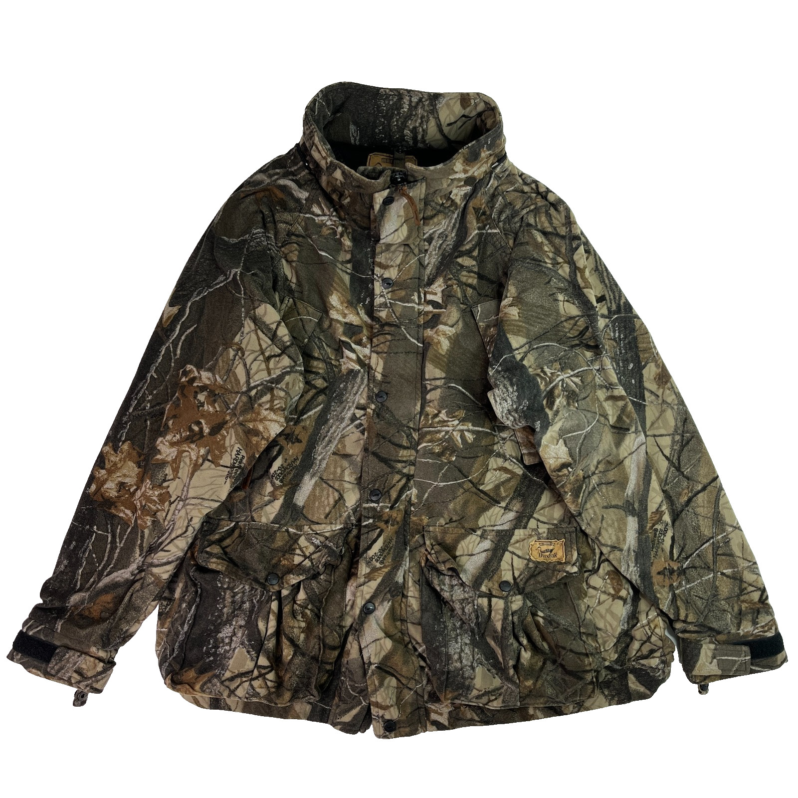 Duxbak Ducks Unlimited Camo Hunting Jacket Mens L Hardwoods Insulated