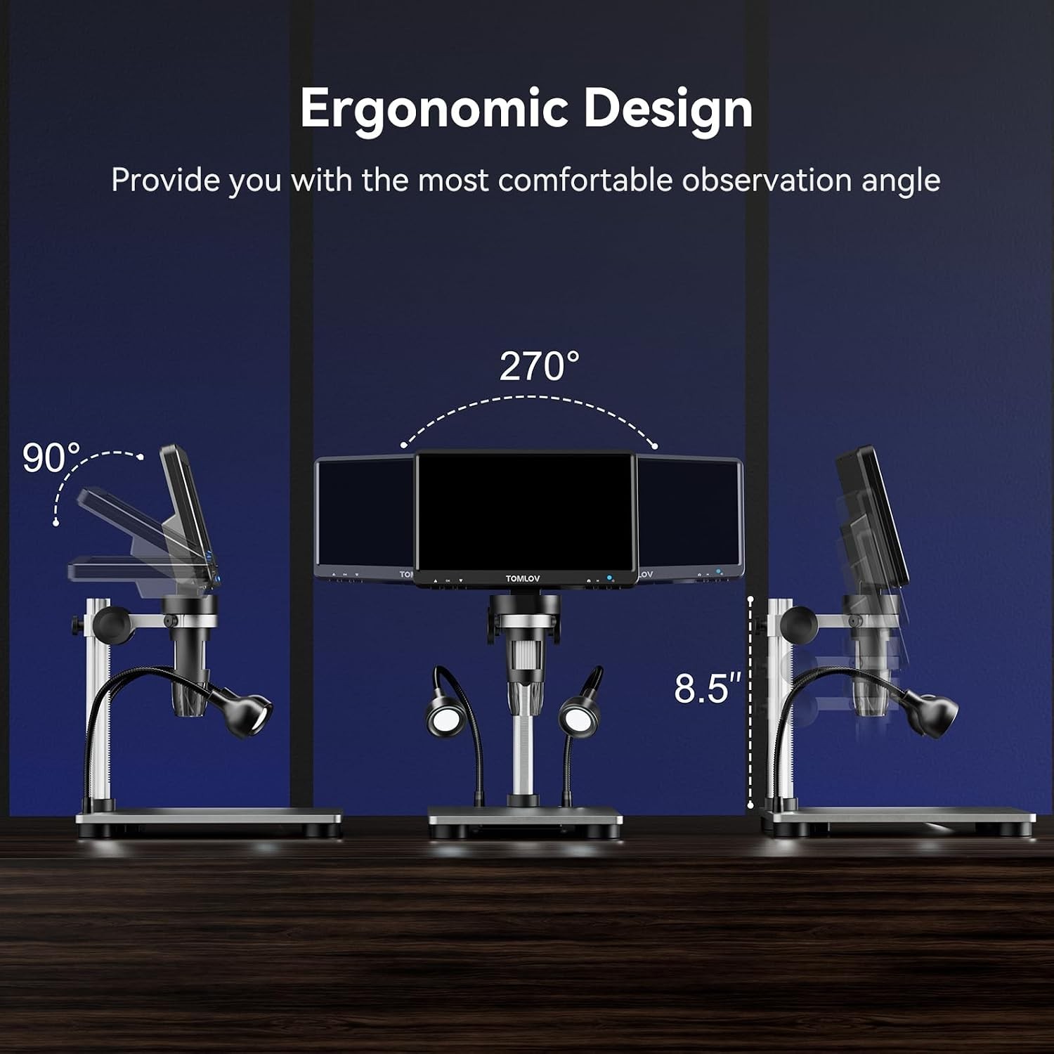 Versatile 7" Digital Microscope for Adults: Coin Analysis, Soldering, PC Ready