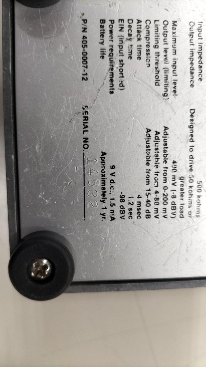 ROSS Compressor Effector Guitar Pedal Used