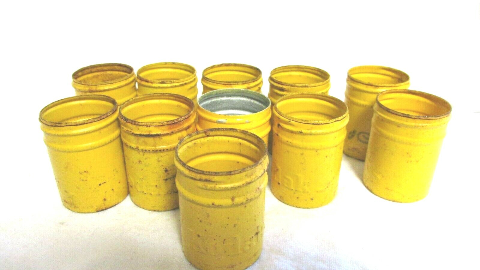 VINTAGE ELEVEN KODAK METAL FILM CANISTERS