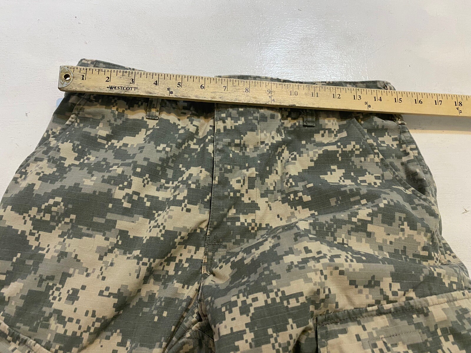 Men’s Trouser Army Combat Uniform Camo Pants Size S