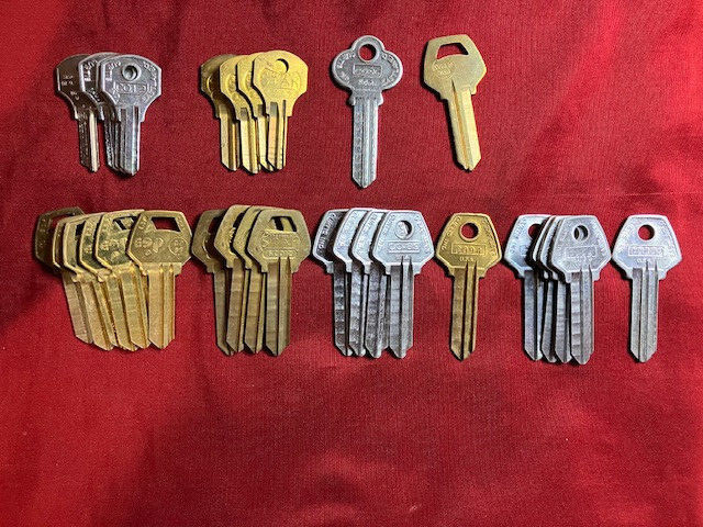 30 Piece Lot Of CO12-CO102 Keyblanks, For Corbin Locks