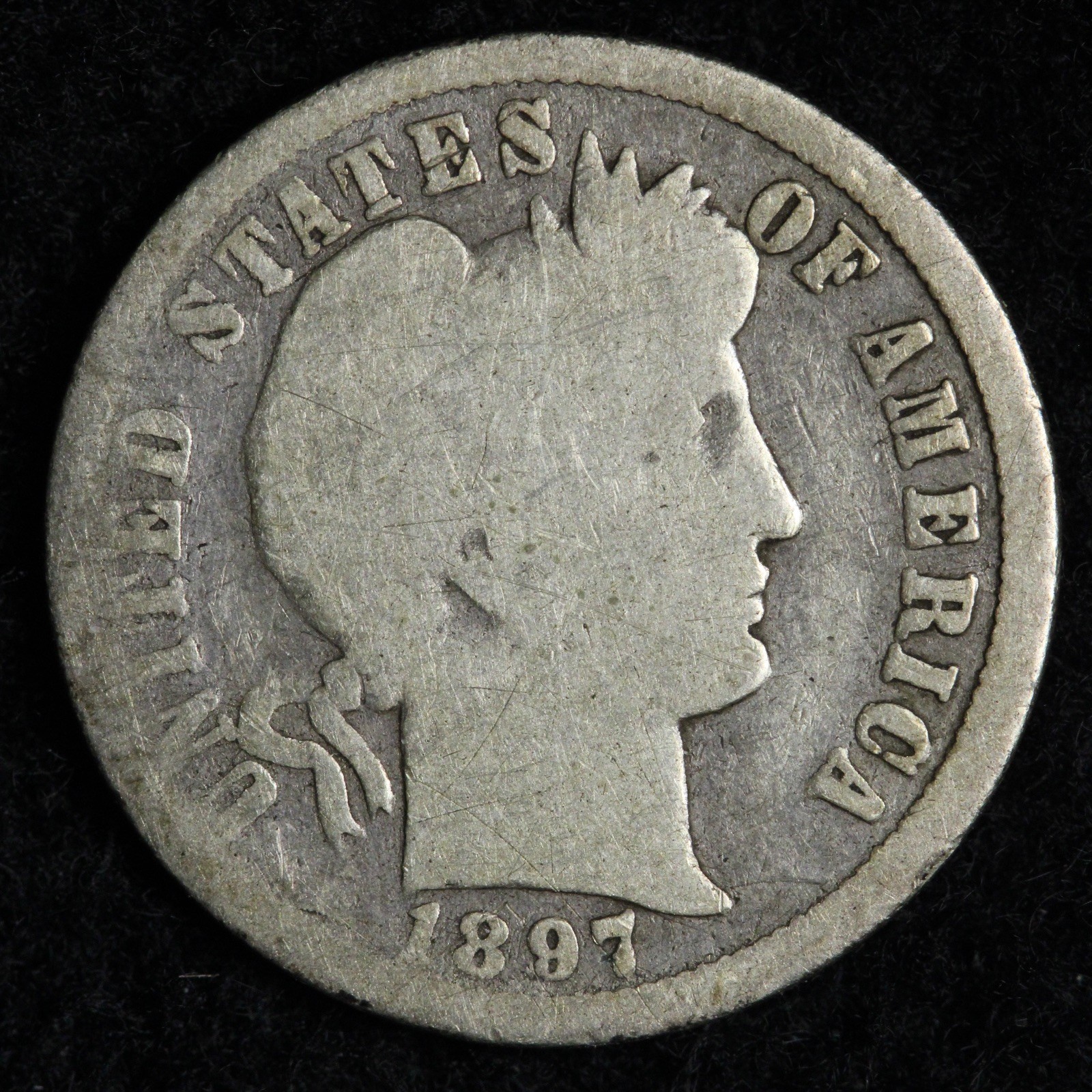 1897-O Barber Silver Dime VG E198 WRTFU