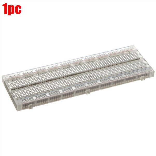 MB-102 Transparent Material 830Point Pcb Bread Board Test Develop Solderless fq