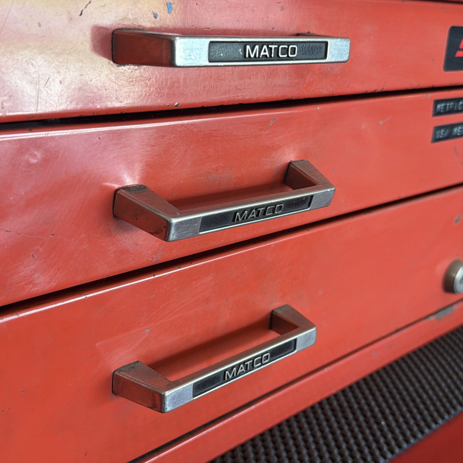 Matco Tools Mid Riser Middle Intermediate Tool Chest Box 3 Drawer MB503 Vtg USA