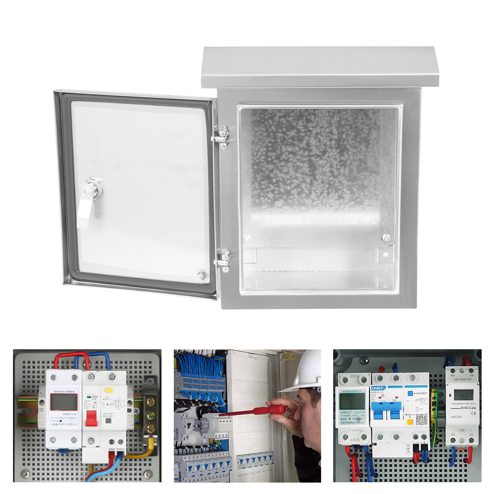 Silver Electrical Box Stainless Steel Electrical Box Wall Mount Junction Box