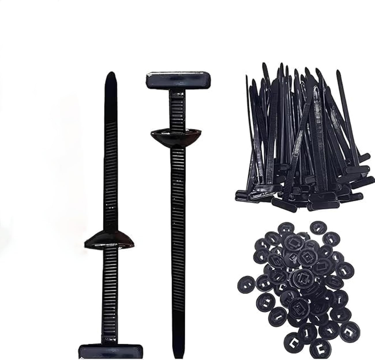 Nylon Universal Cable Tie Buckle for Car Daily Repair, 2025 Upgrade 50pcs