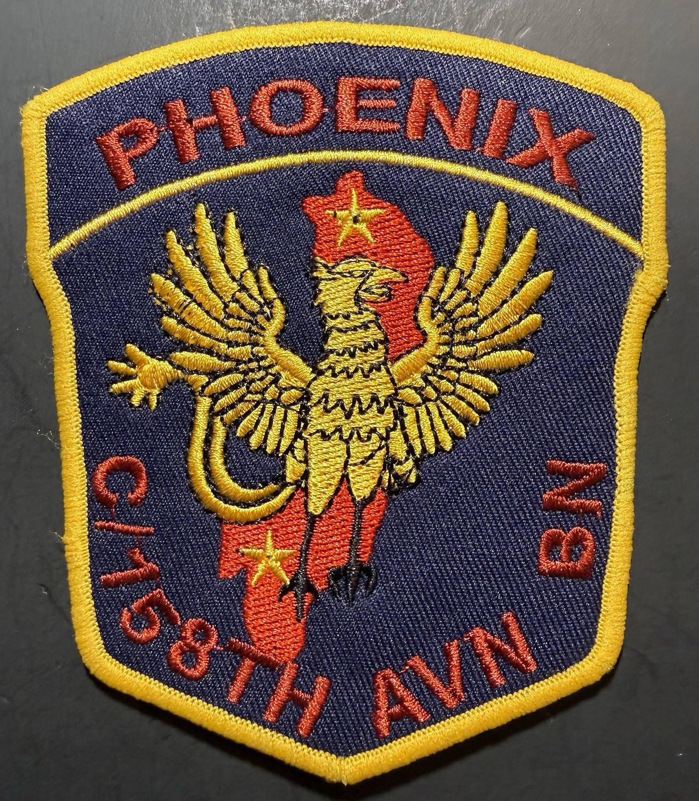 Original Phoenix 158th Aviation Battalion US Army b1 Iron On