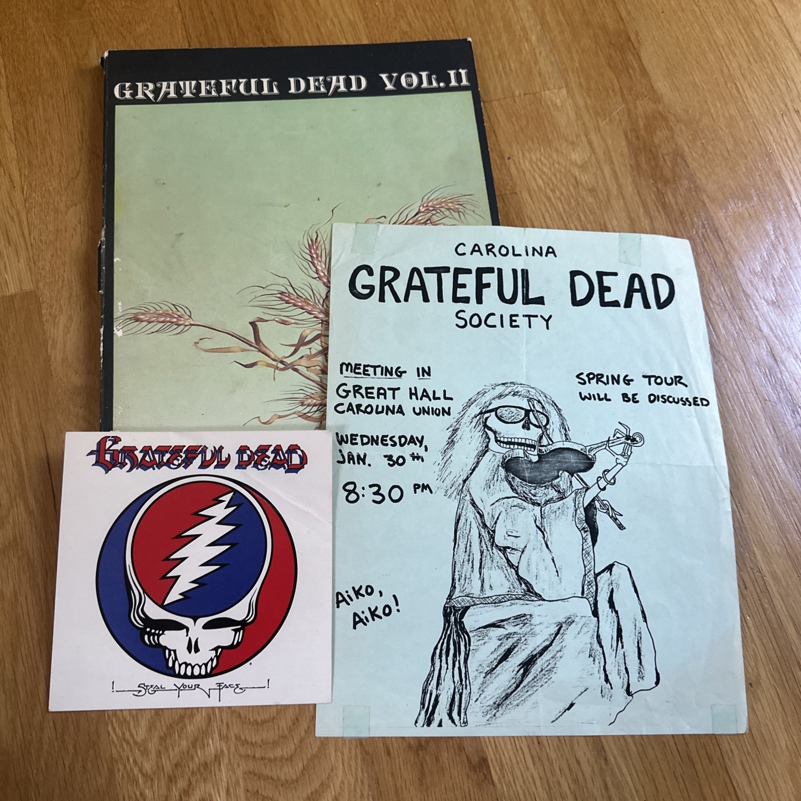 Grateful Dead Volume II, Songbook, 1976 Wake of the Flood Mars Hotel Blues Allah