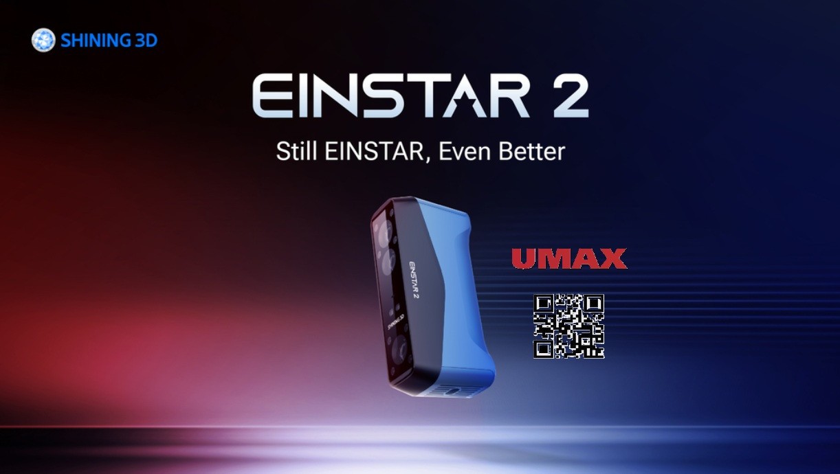 EINSTAR 2 Wireless 3D Scanner – Handheld, 0.05 mm Resolution, Hybrid Laser + IR