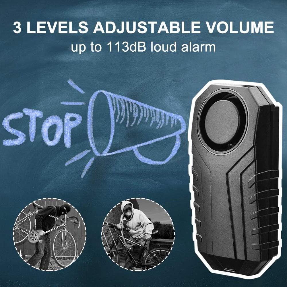 Bicycle Anti-Theft Alarm (with Remote Control) Two-Piece Set