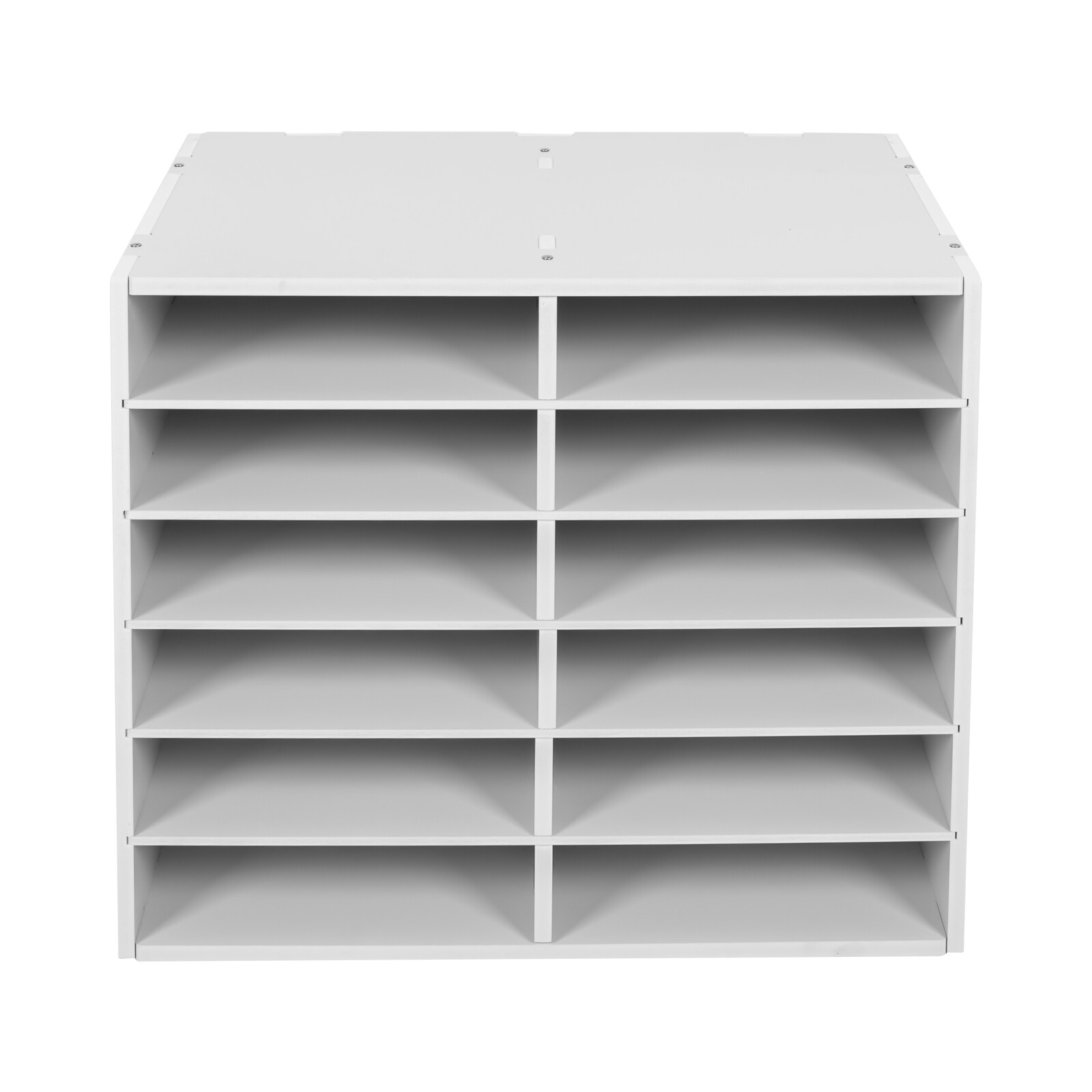 12Compartments Literature Organizer File Sorter Mail Center Holder Paper Cabinet