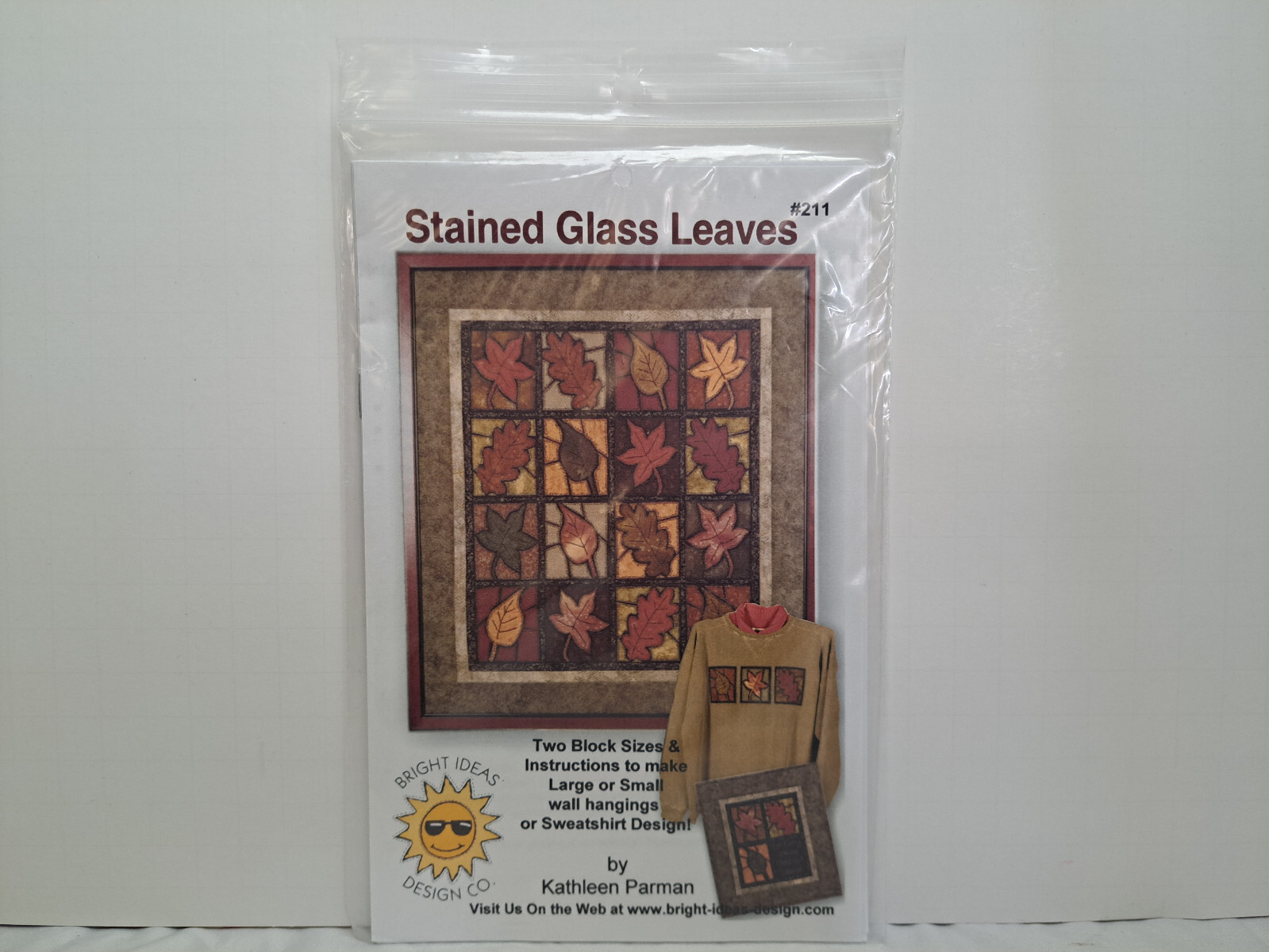 Bright Ideas Design Co. Pattern - Stained Glass Leaves #211