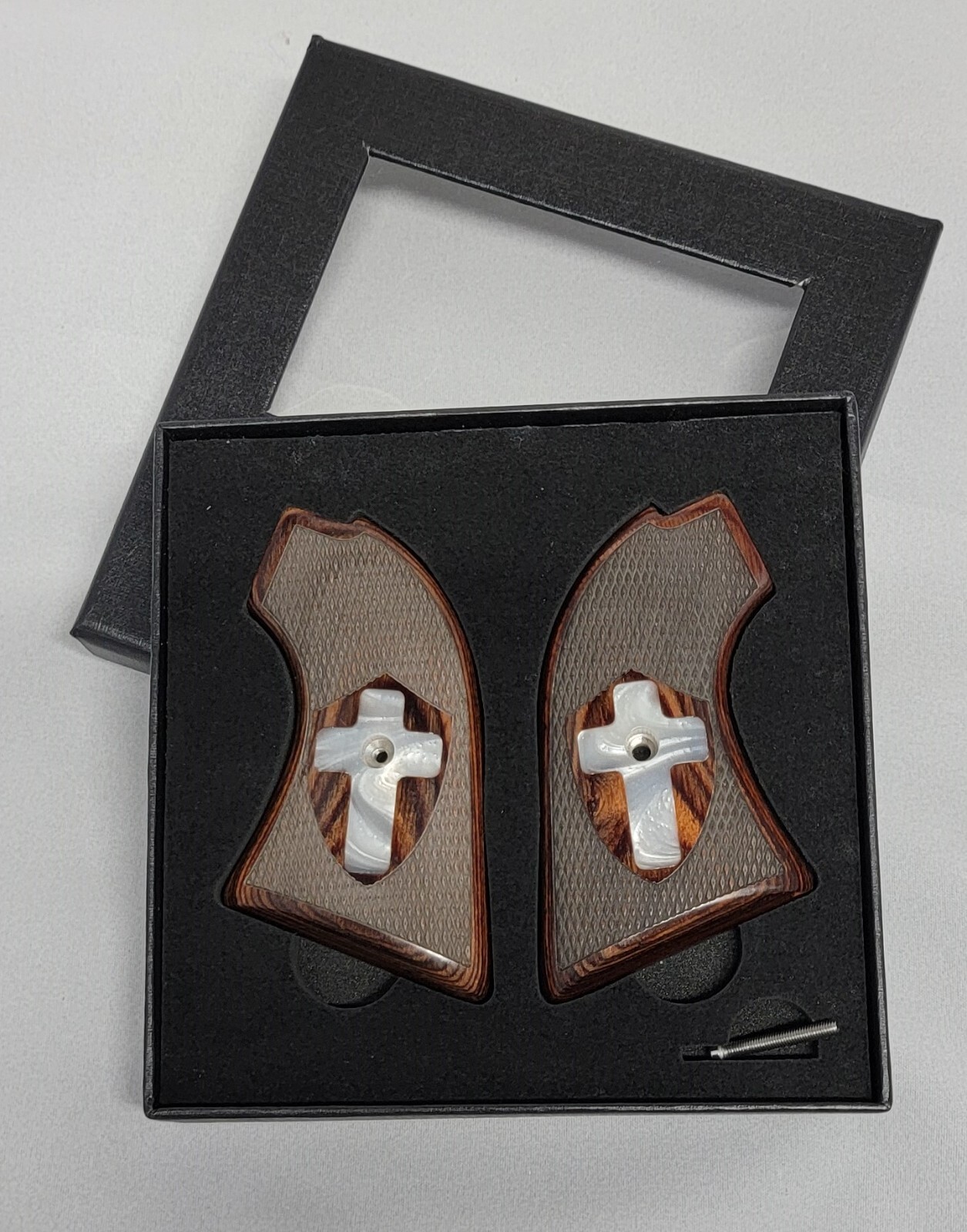 Heritage Arms Rough Rider GRIPS .22 & .22 MAG models Rosewood with White Pearl