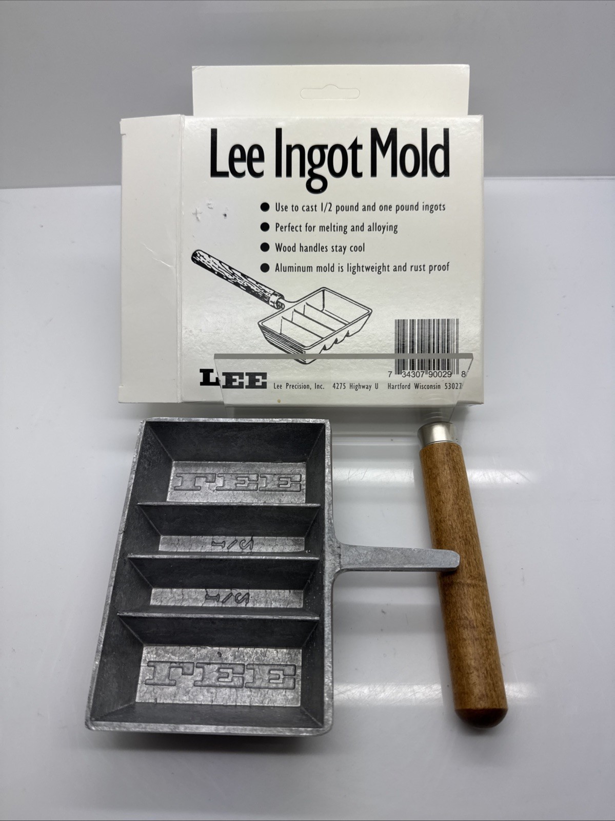 Lee Precision Aluminum Ingot Mold 1/2 lb & 1 lb #90029