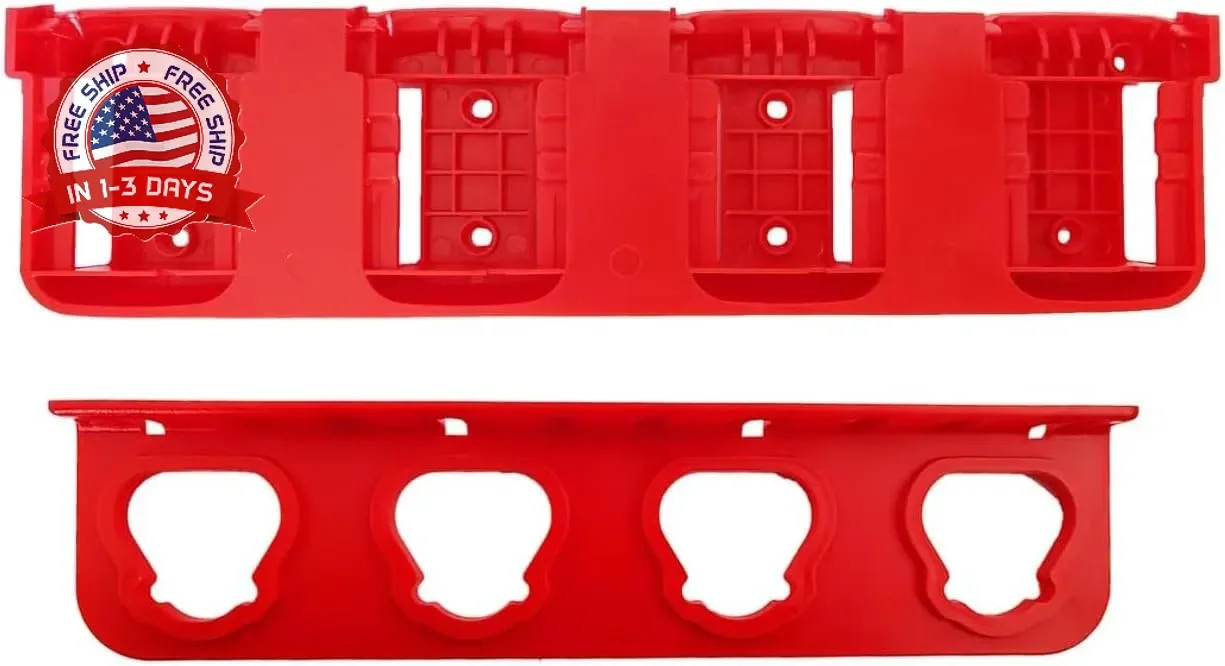 Plastic Battery Organizer Mount Holder Fit for Milwaukee M18 M12 Battery 1 for 1