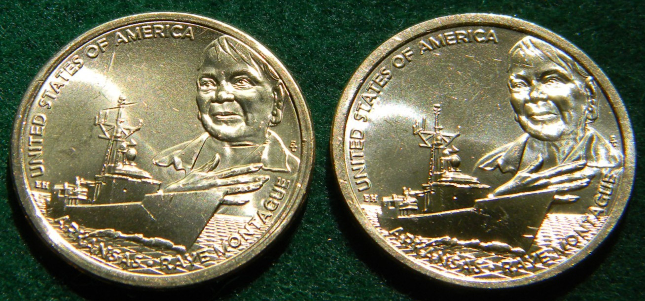 2025 P&D ARKANSAS RAYE MONTAGUE NAVAL ENGINEER INNOVATION DOLLAR 2 COIN SET UNC