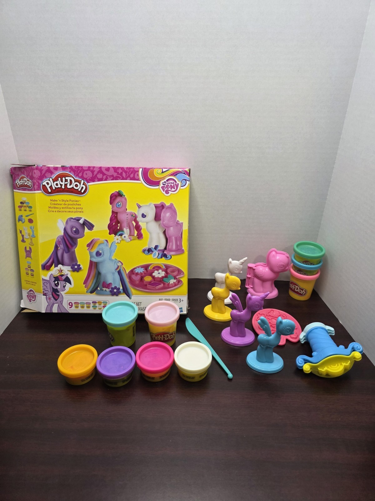 ​Play-Doh My Little Pony Make 'n Style Ponies Set B0009 - 9 Cans (New & Used)