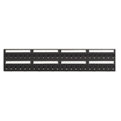Leviton 6A586-U48 Cat 6A 48-Port Flat Patch Panel - Brand New, Open Box