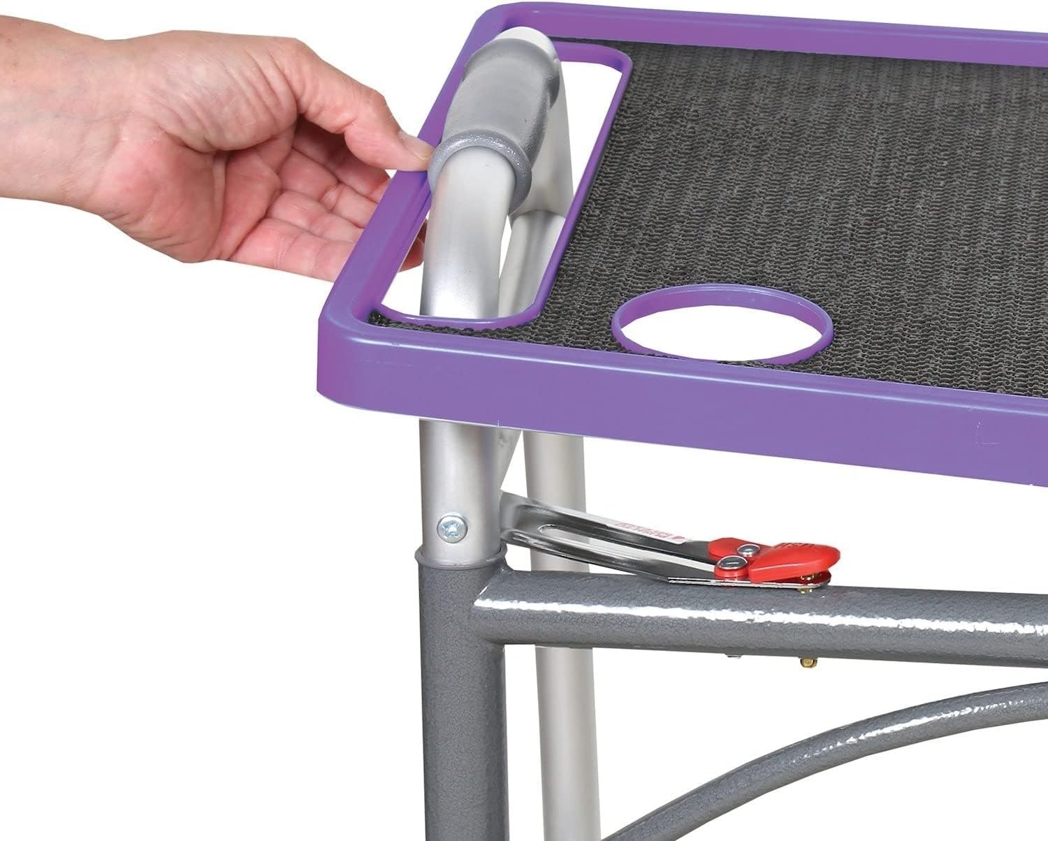 Versatile Non-Slip Walker Tray Table - Convenient Dining and Crafting Solution