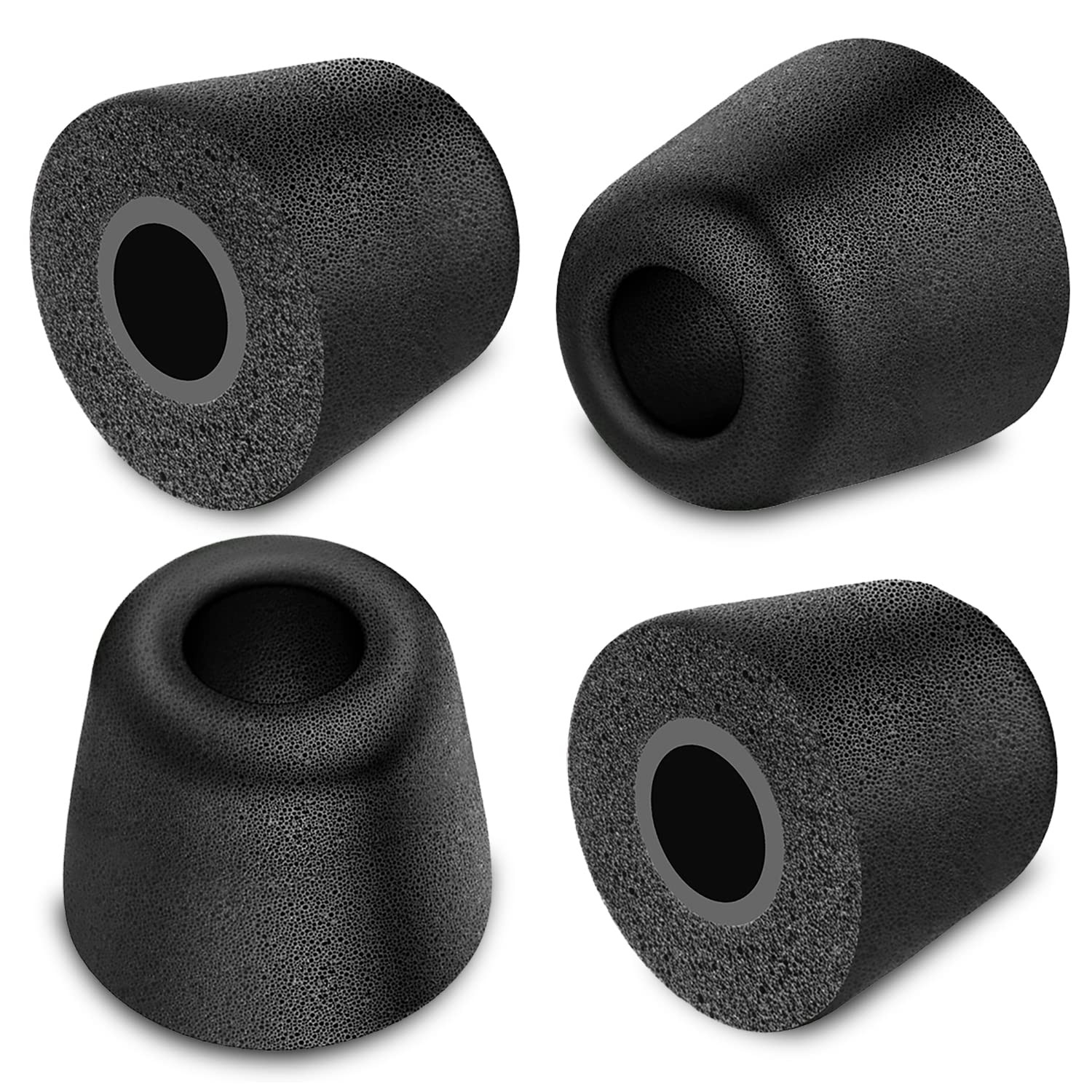 Replacement Earbud Tips - 12pcs Memory Foam Noise Blocking for In-Ear Headphones