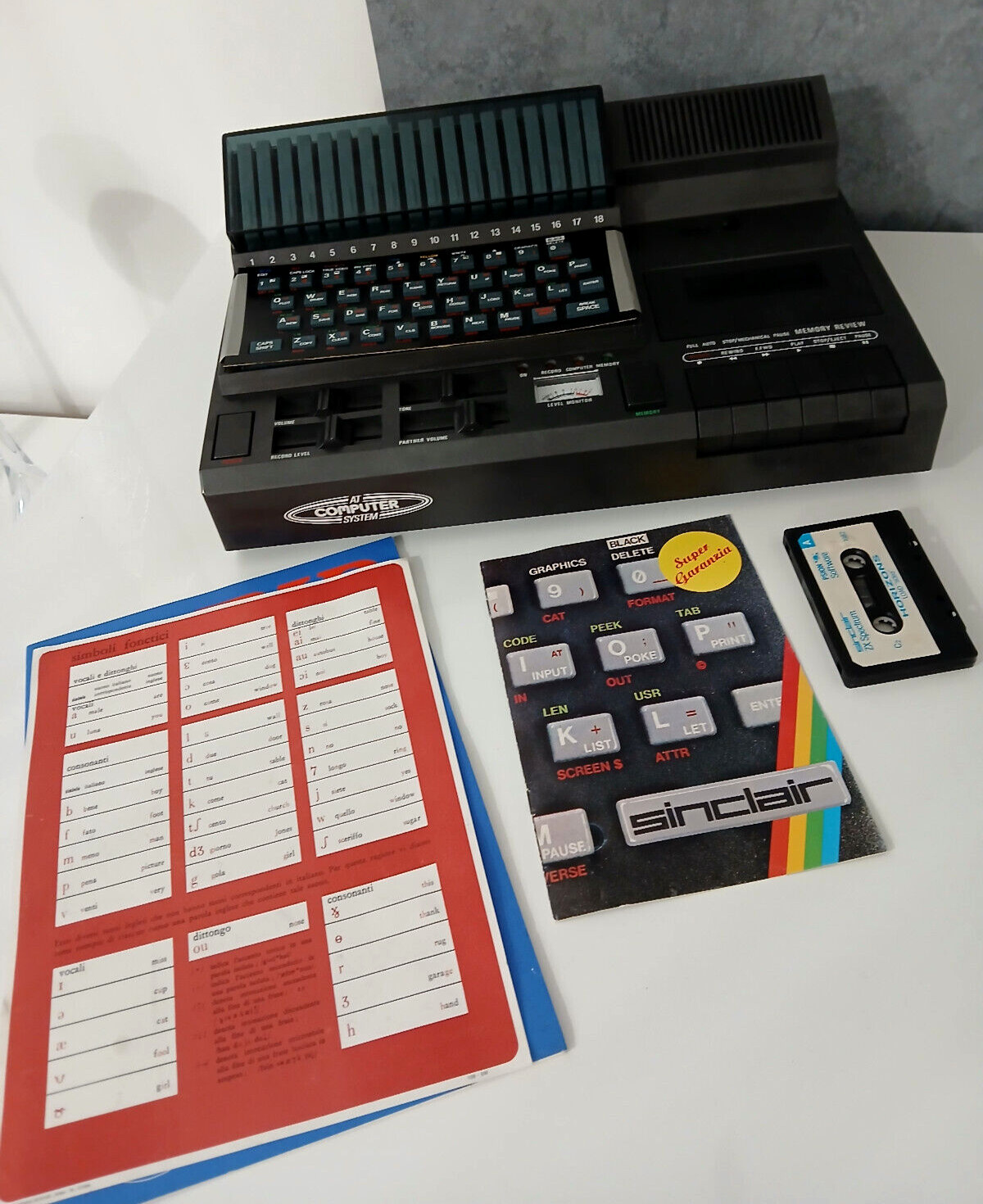 AT COMPUTER SYSTEM ZX SPECTRUM SINCLAIR ANGLOTUTOR COMPLETE VINTAGE RARE
