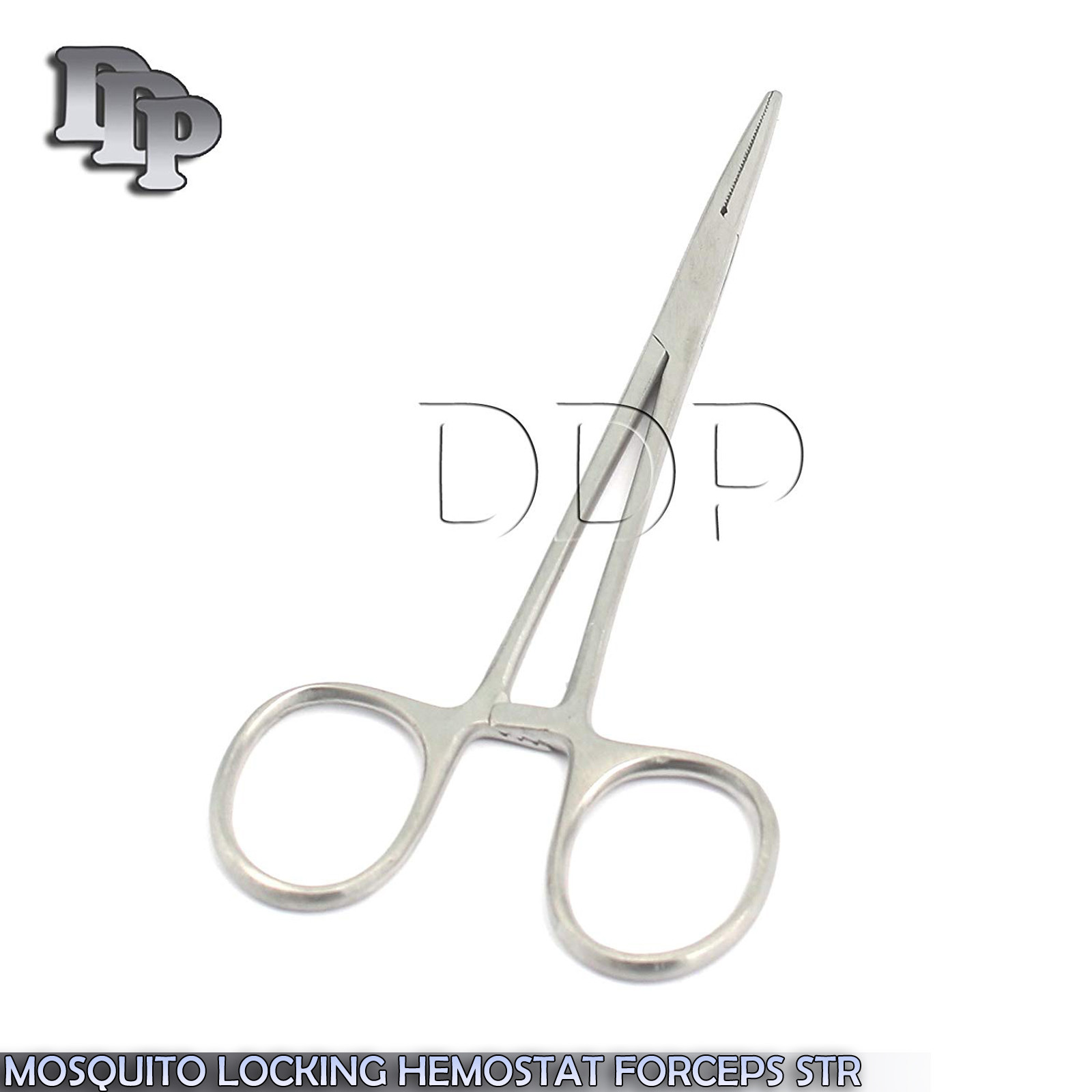 HIGH QUALITY STAINLESS STEEL MOSQUITO HEMOSTAT FORCEP STRAIGHT SERRATED TIP 4.5"