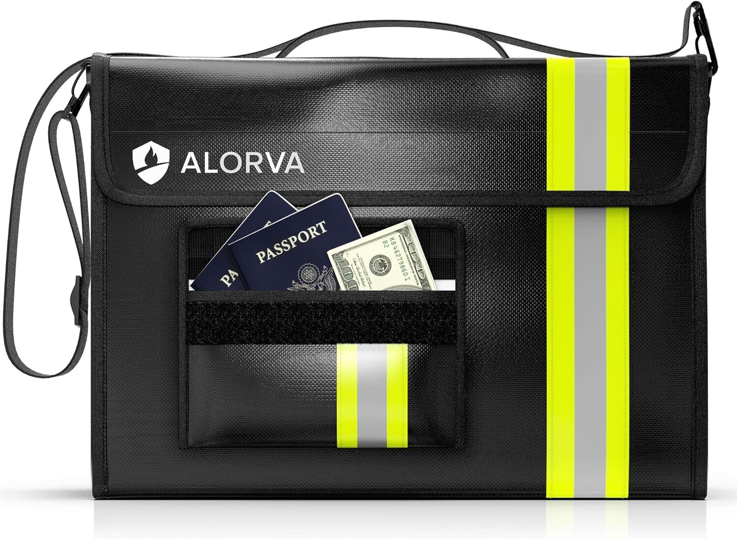 Fireproof and Waterproof Document Bag - 17 x 12 x 5” with Wallet Protector - ...