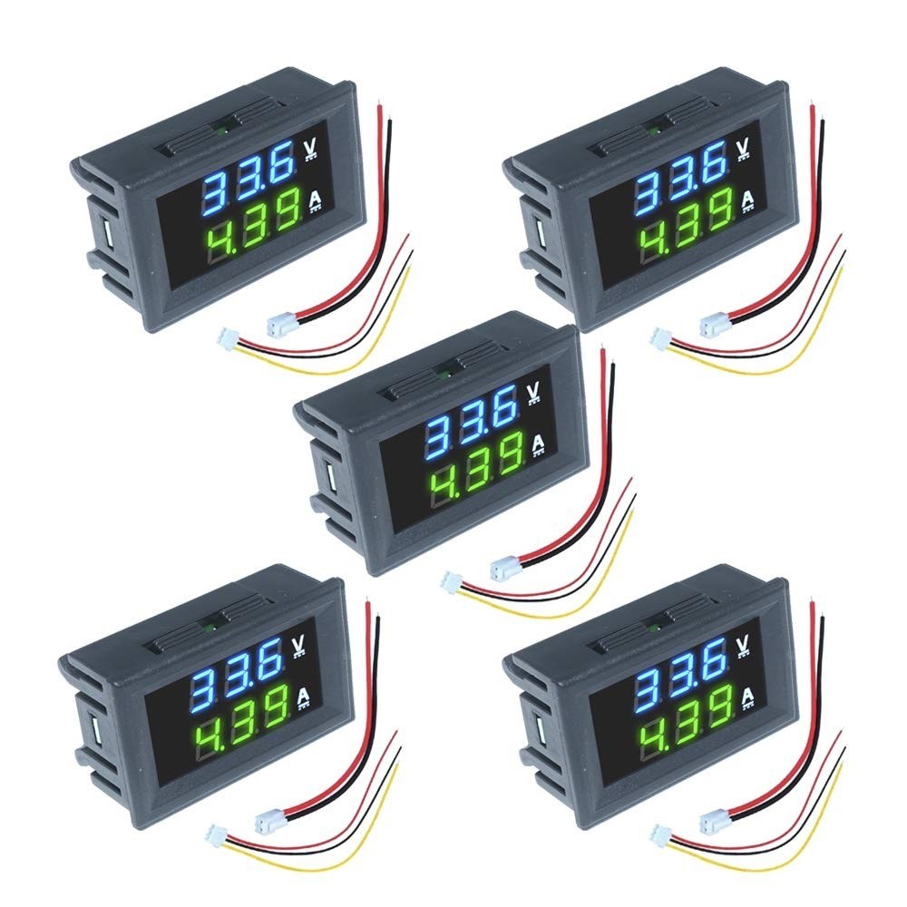 diymore Digital Volt Amp Meter 0.28" Waterproof DC 100V 10A