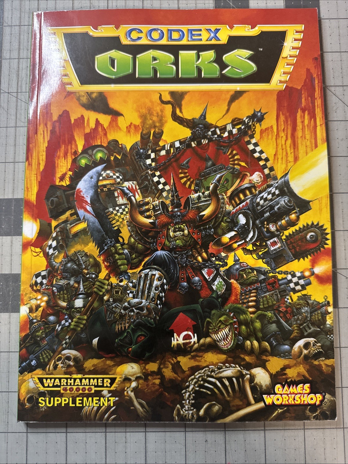 Games Workshop Warhammer 40k Orks Codex Supplement Rulebook 2nd Edition Ex