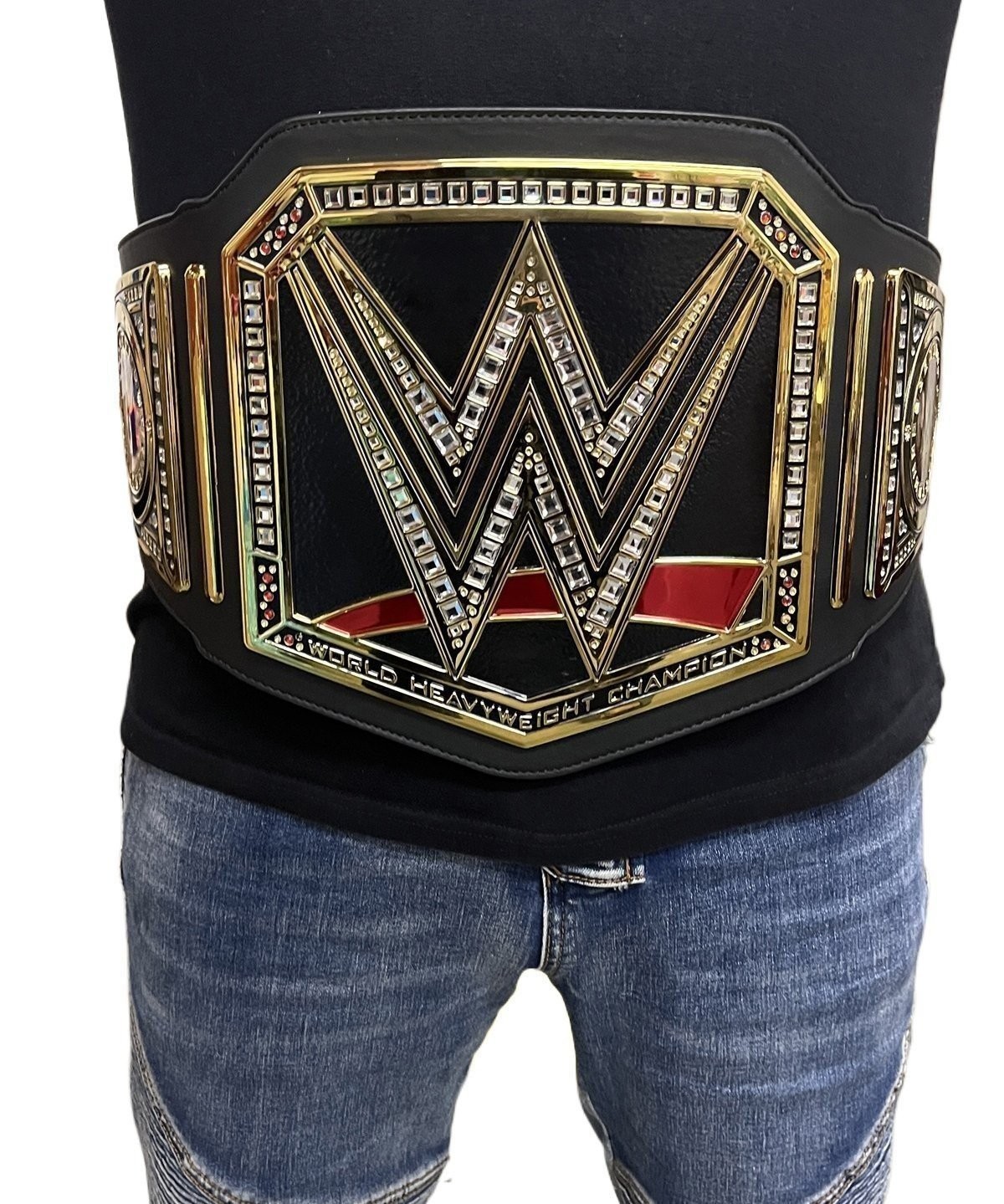 World Heavyweight Championship Replica Title Belt Black Adult Size