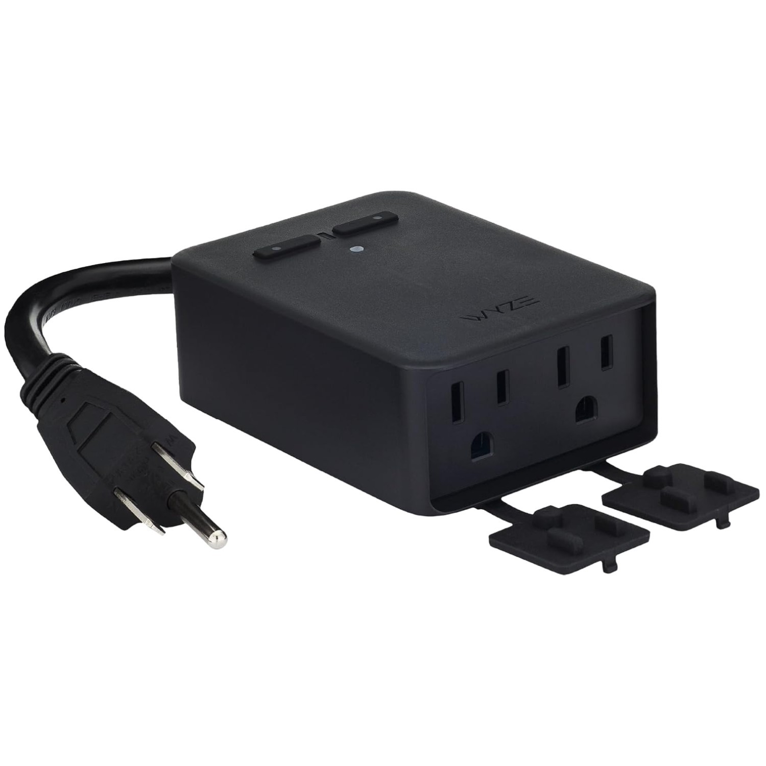 Dual Outlet Smart Plug, Energy Monitoring, , WiFi, Black