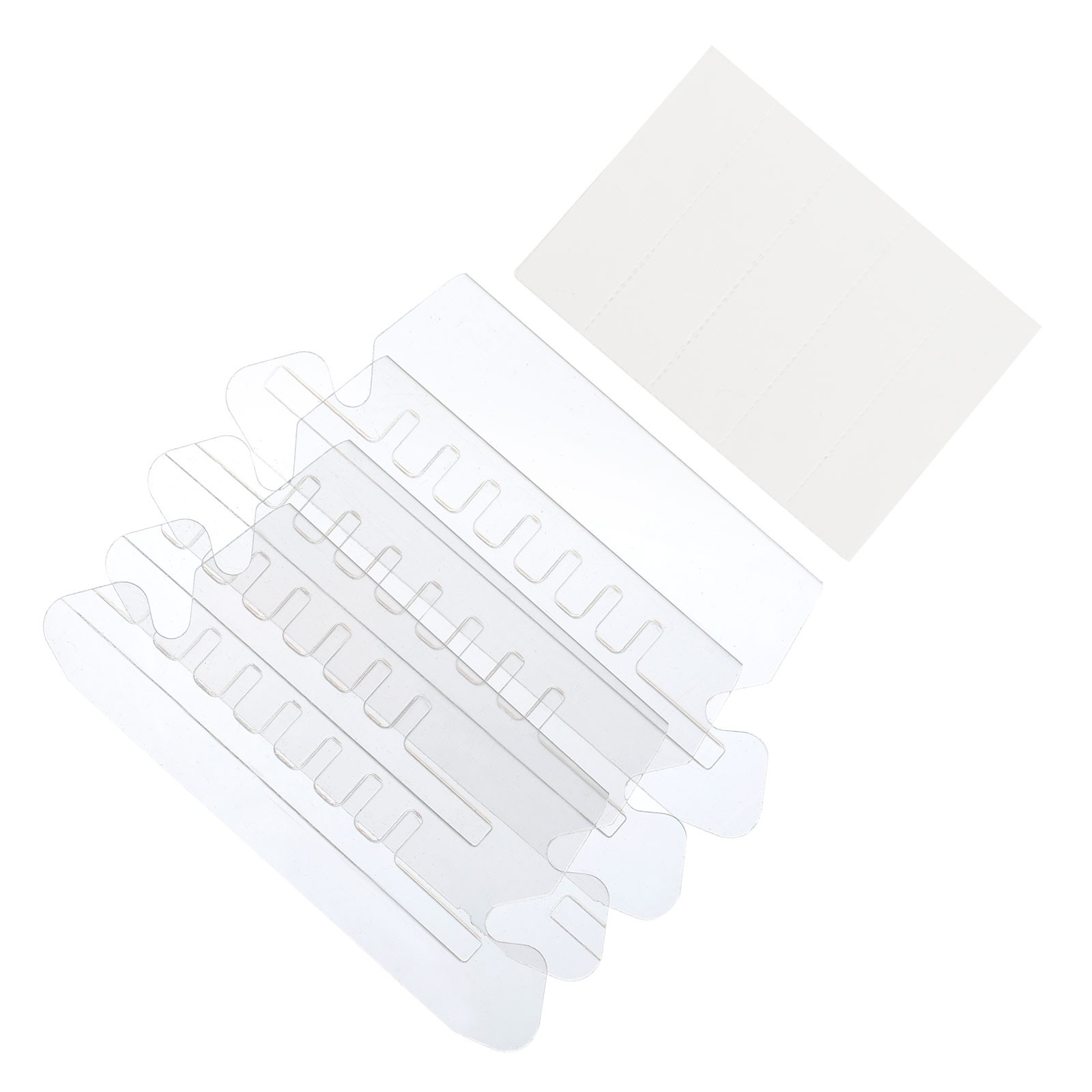 25Pack 3" File Folder Labels File Folder Tabs with Inserts Labels Plastic Clear