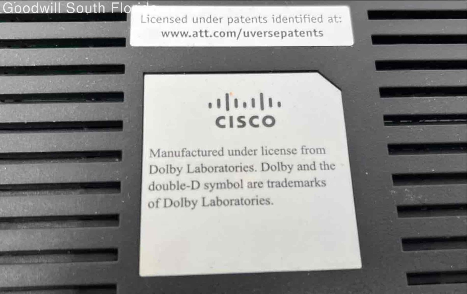 Cisco AT&T U-Verse Basic SD/HD With Wifi Set Top Box Receiver Not Tested