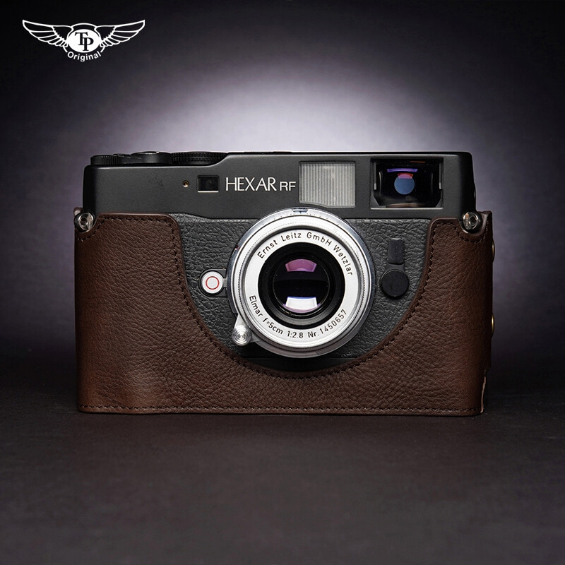 Konica Hexar RF Genuine Leather Half Case Camera Retro Cover Insert TP Handmade
