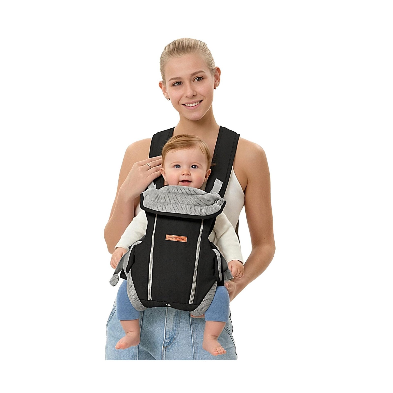 4-in-1 Convertible, Ergonomic Baby Carrier from Newborn to Toddler. Comfortab...