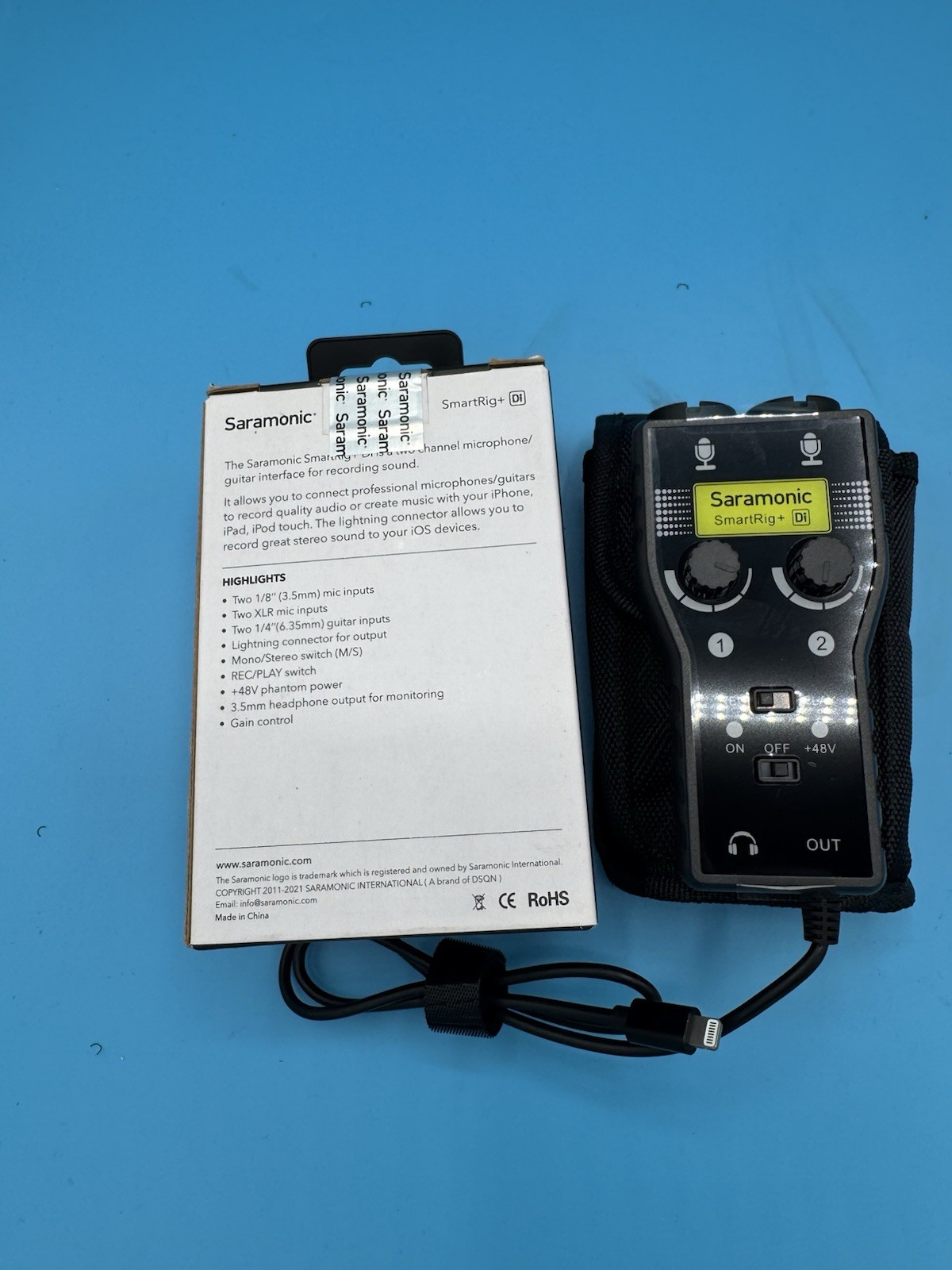 Lot of 2 Saramonic SmartRig+ 2-Channel Audio Interfaces