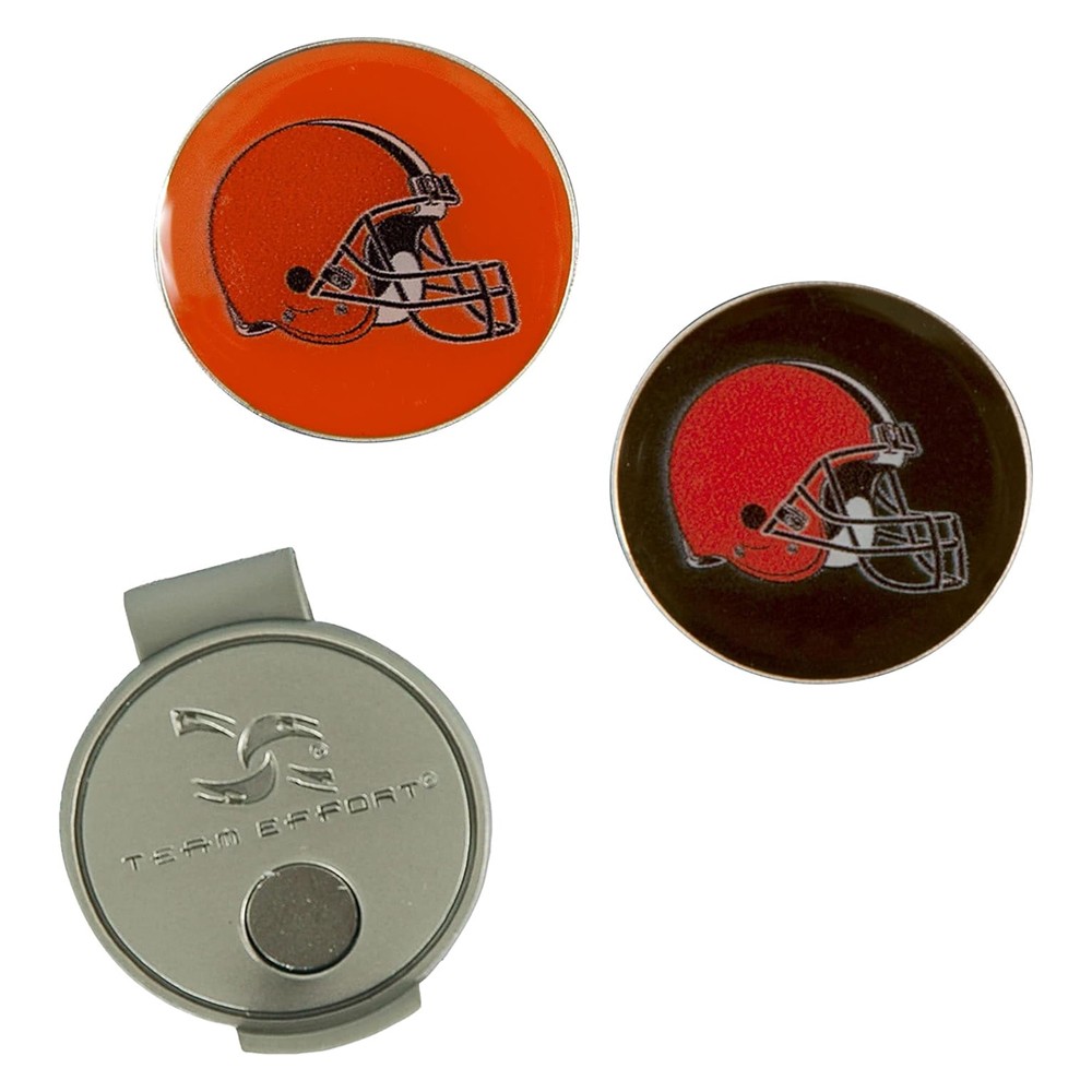 NEW Team Effort Cleveland Browns Hat Clip w/ 2 Ball Markers